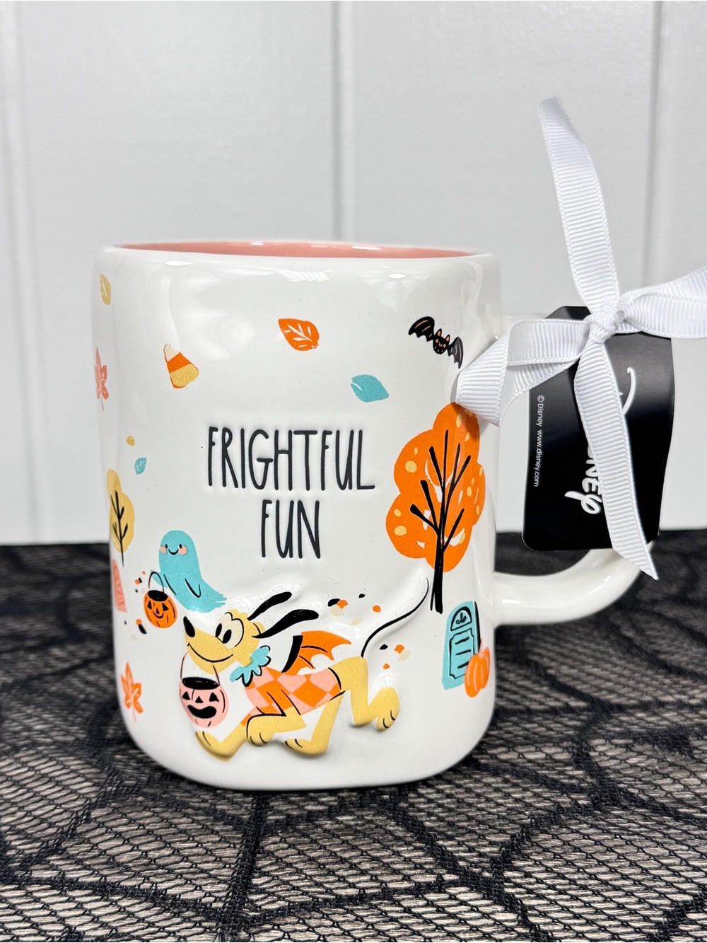 NEW Disney x Rae Dunn Pluto “Frightful Fun” Halloween Mug